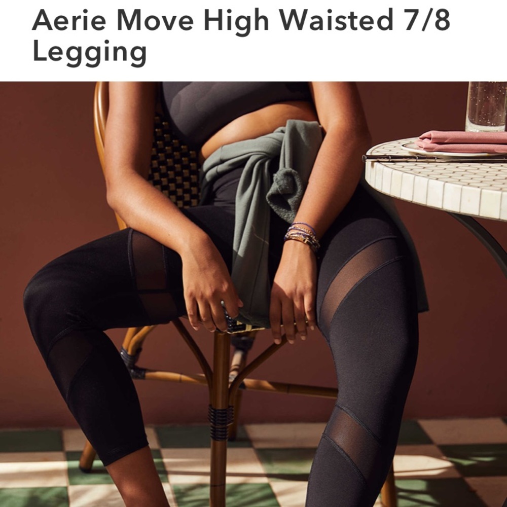 Move High Waisted Legging with Mesh Detail